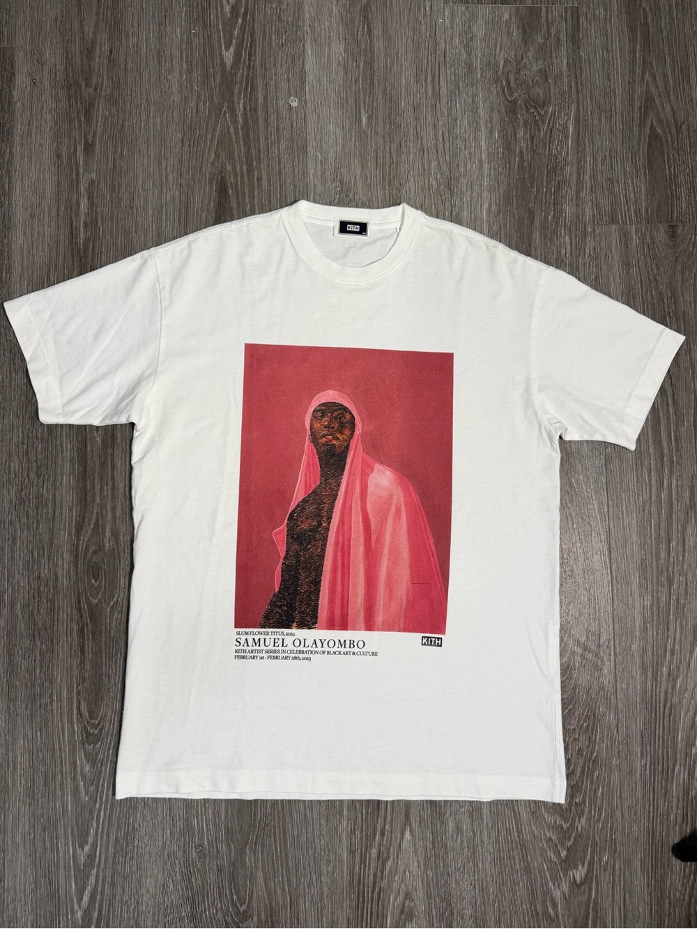 Kith for Samuel Olayombo Gallery Tee White - Size XS